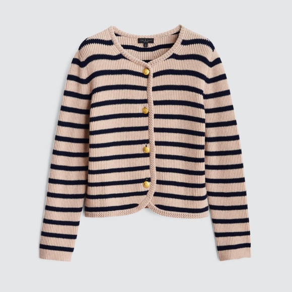 Rag & Bone 2025 Nancy Wool Blend Button Lady Jacket Cardigan